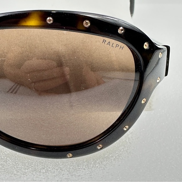 Ralph Lauren 7571/STS Oversized Rhinestone Sunglasses with Case – Early 2010s - Picture 5 of 12